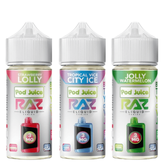 Pod Juice Freebase x Raz | 100ml